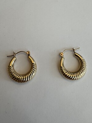 10k Gold Creolen Vintage