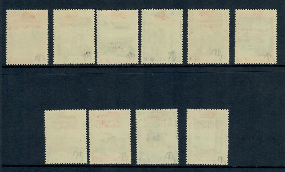 Grecia 1940 N. Epiro Administración griega Sobreimpresión en correo aéreo EON MNH y MLH Foto 2 de 2