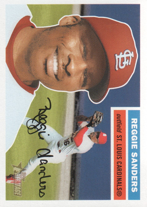 2005 Topps Heritage St. Louis Cardinals Baseball Card #42 Reggie Sanders