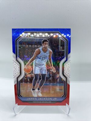 2020-21 Panini Prizm Jaren Jackson Jr. Red White Blue Prizm  #126 Grizzlies