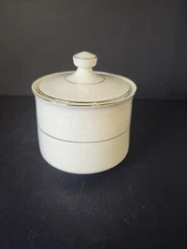 White Lace Brentwood China Sugar Bowl