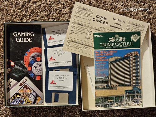 VINTAGE 1991 TRUMP CASTLE II COMPUTER SIMULATION ULTIMATE CASINO GAMBLING GAME - Picture 2 of 2