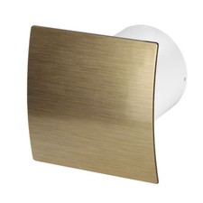 Bathroom Extractor Fan with Gold Curved Front Panel Modern Ventilator