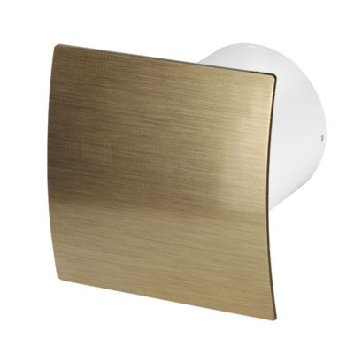 Bad Dunstabzugshaube mit gold gebogener Frontplatte moderner Ventilator