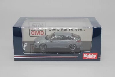 Hobby Japan 1/64 Scale Honda Civic FL1 2021 Grey Diecast Model Car