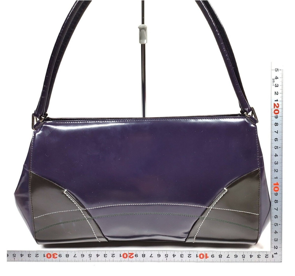 Authentic Vintage Prada Purple Patent Leather Hand Bag Purse | eBay