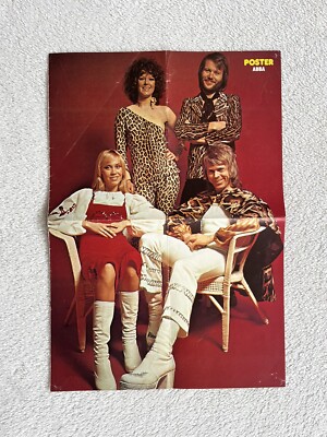 ABBA 1975 Agnetha Frida Björn Benny Swedish Poster Music Magazine