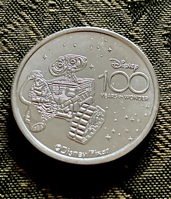 2023 Disney WDW 100 Years of Wonder Metal Medallion Coin Wall-E
