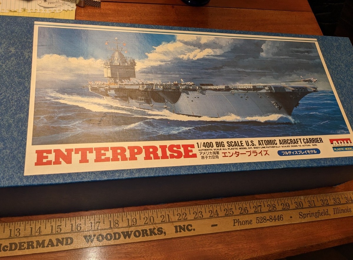 ARII BIG SCALE 1/400 USS ENTERPRISE AIRCRAFT CARRIER SHIP MODEL