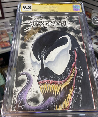 Venomverse #1 CGC 9.8 SS Signed & Sketch By Eric Lovato WOW!!!