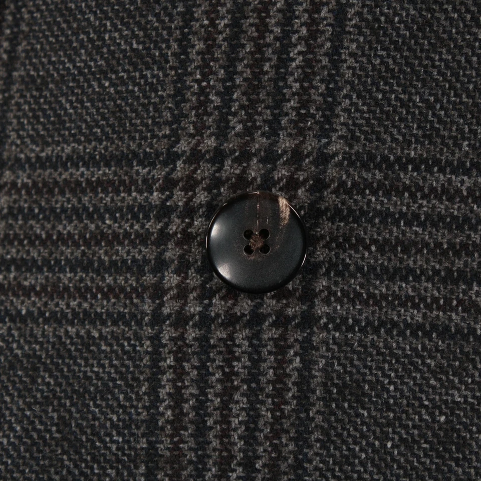 Lardini новый с Ярлыками шерстяная смесь Sport пальто размер 52 США 42R в серый/темно-синий/коричневый клетку - Изображение 4 из 4