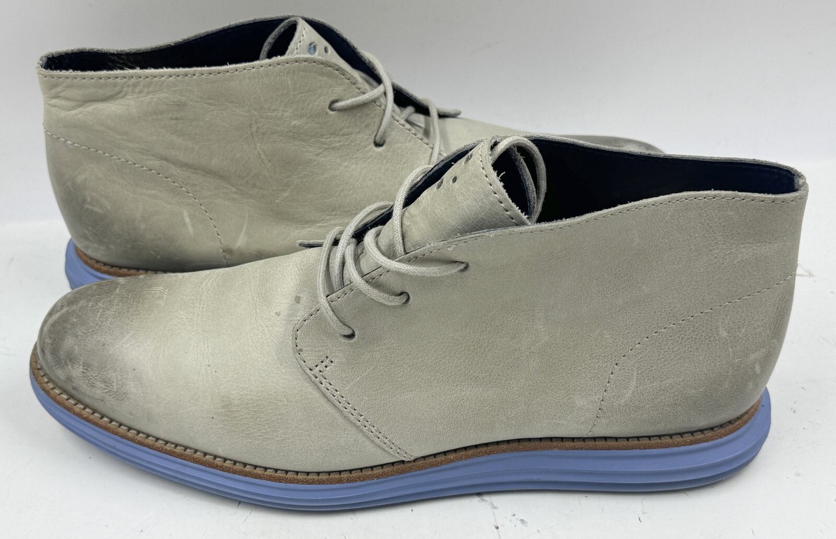 Cole Haan LunarGrand Chukka Boots Men\'s Size 11.5 Gray Leather Oxford C11718-16 OG-RMSTD-CHUKKA-  main image 4