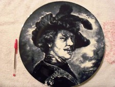 34 cm DELFTS  GRANDE Assiette Décorative PLAT REMBRANDT FAÏENCE de DELFT