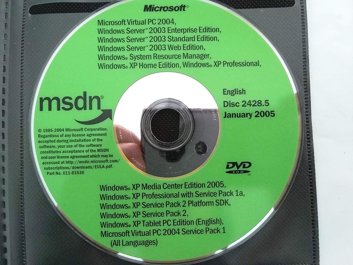 Windows XP & Windows Server 2003 All Editions Virtual PC w/ 8