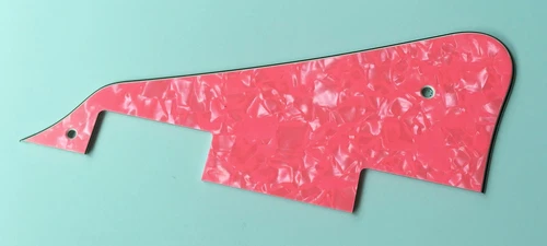 Guitar Parts For Gibson LES PAUL Guitar Pickguard Scratch Plate, 4Ply Pink Pearl