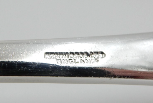 LOT VINTAGE DE 2 CUILLÈRES DE SERVICE ATKIN BROS. EP A1 POINÇON ARGENT 9", Royaume-Uni - Photo 12/13