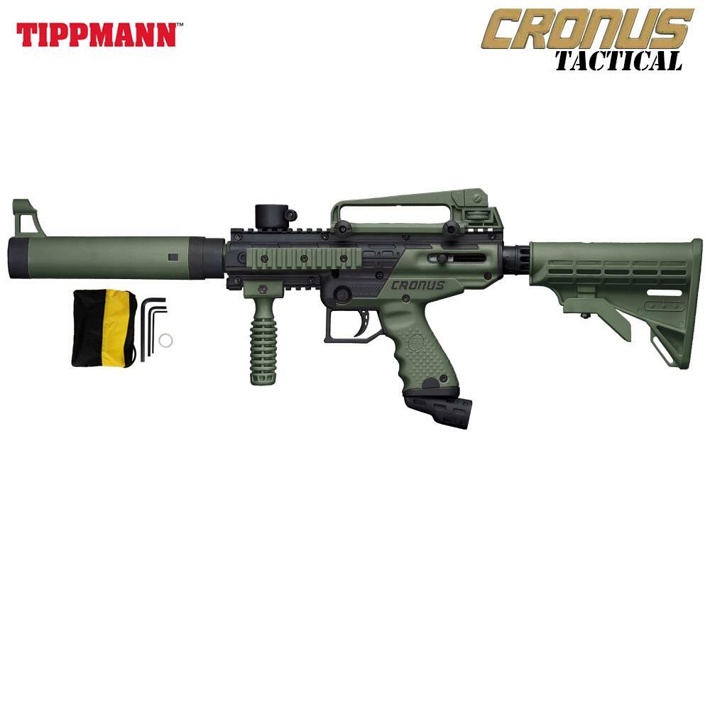 Tippmann Cronus Tactical Paintball Gun - Black / Olive T141007