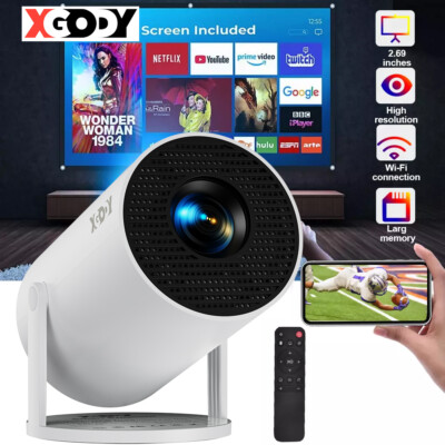 Mini Beamer 10000LM Projector Klein Full HD 1080P iOS Android TV-Stick HDMI USB