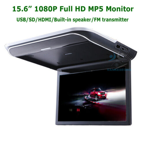 15.6"1080P Touch MP5 Player HD Video Car Roof Mount Monitor Screen USB SD HDMI