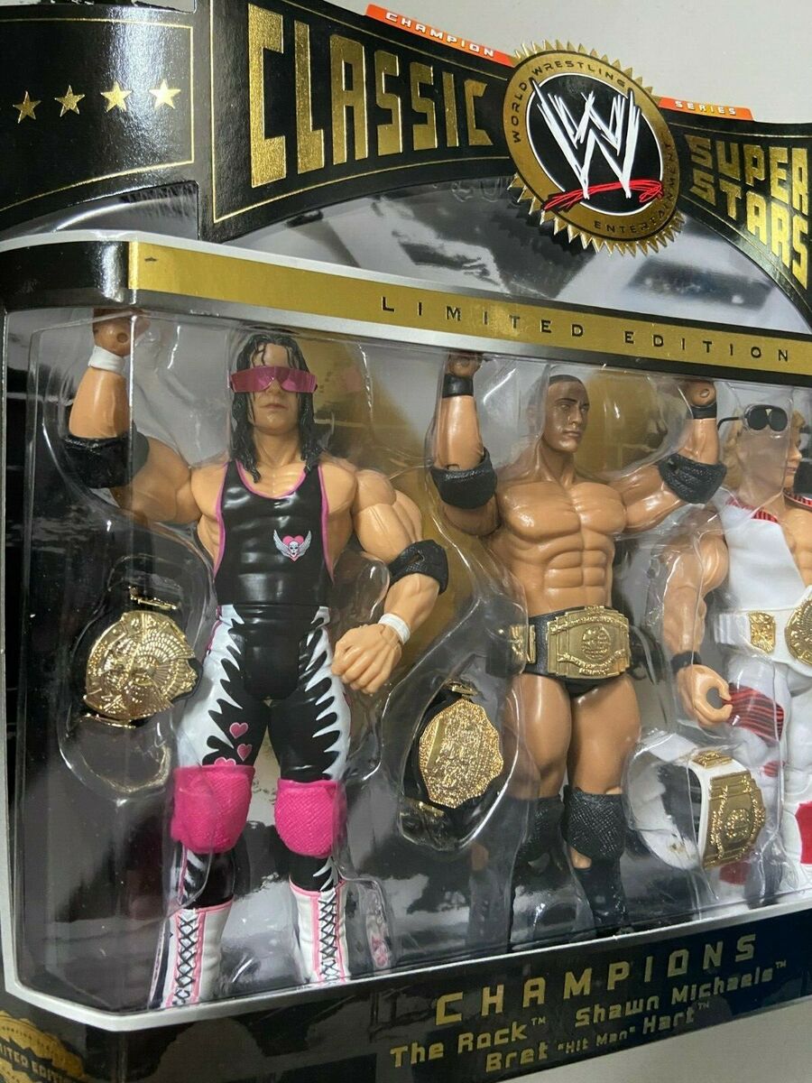 WWE Classic Superstars Exclusive Bret Hart Rock Shawn WWE Classic Superstars Exclusive Bret Hart Rock Shawn