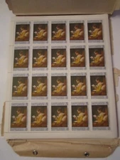 MAHRA STATE WESTERN PAINTING STAMP SHEETS -25 FILS MINT 100 SHEETS OF 20 (2000)