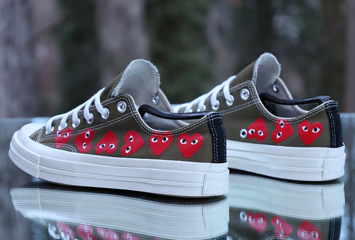 Converse Chuck 70 Low x Comme Des Garcons Play Multi Heart Converse Chuck 70 Low x Comme Des Garcons Play Multi Heart