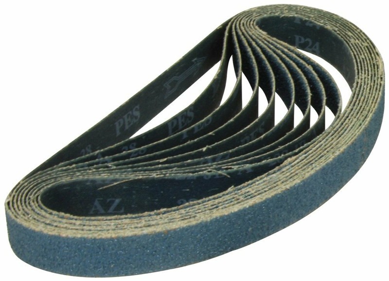 1-1/2" x 30" Zirconia Pipe Sanding Belt 100pcs 25 each: 60 120 180 240 Grit