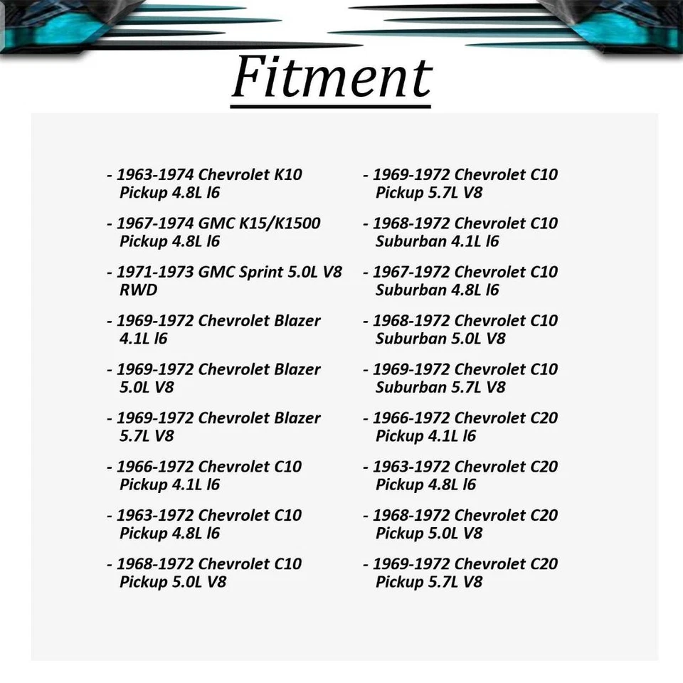 DEA 2 piezas montaje del motor delantero izquierdo+derecho para camioneta Chevy K10 1963 1964 1965 1966 Foto 2 de 4