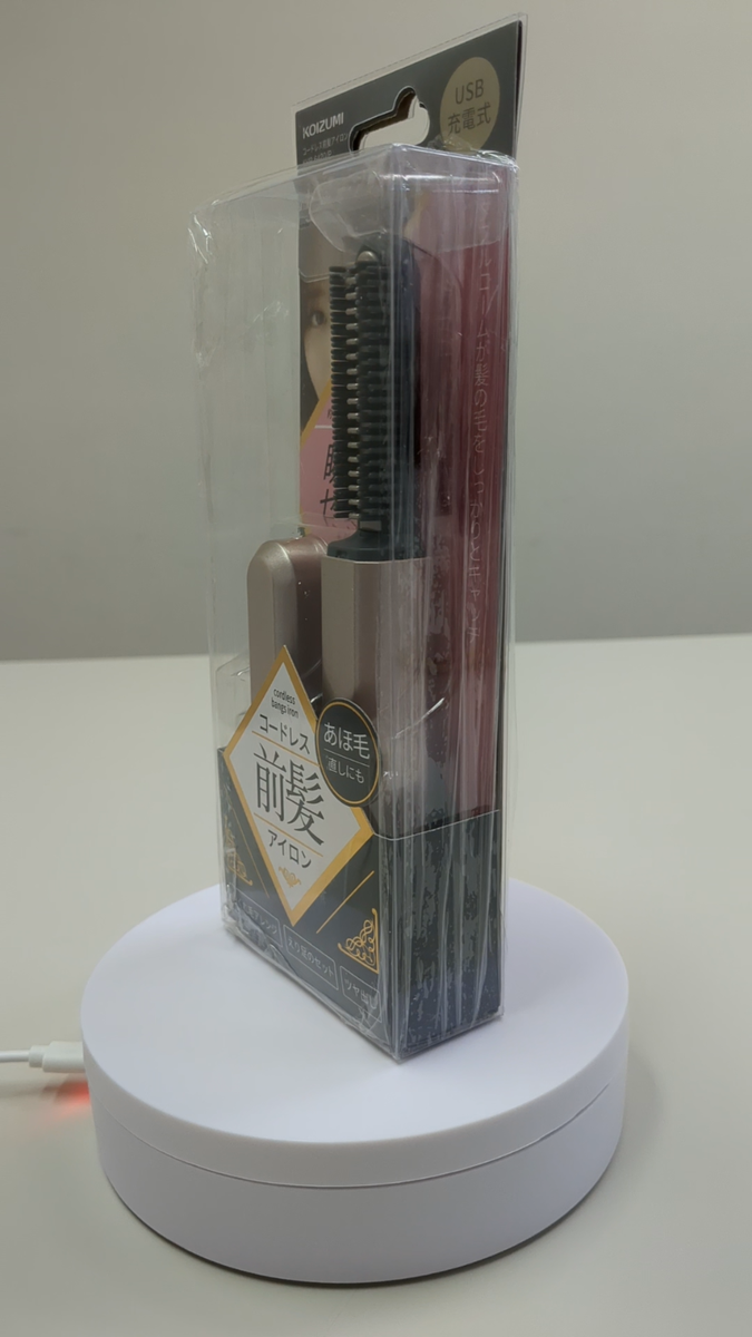Koizumi Cordless Bangs Iron Brush Iron KHR-6420 USB Charging Type