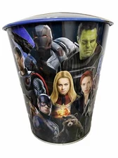 Avengers End Game Marvel Movie Bucket EMPTY Collectible Tin Storage Container