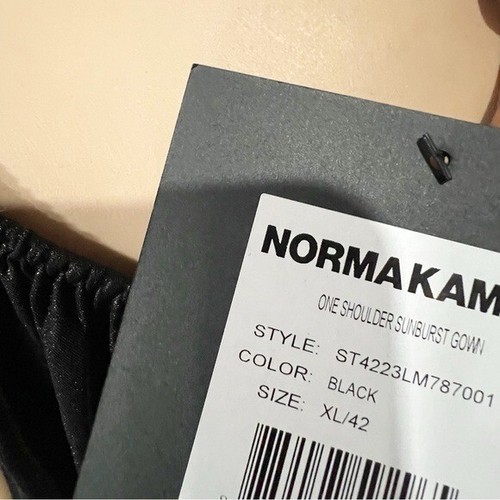 Norma Kamali Women’s One Shoulder Sunburst Gown - Size XL - Picture 7 of 9