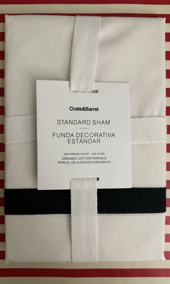 Esmoquin a rayas de algodón orgánico Crate & Barrel (estándar/negro/583-770) Foto 3 de 3