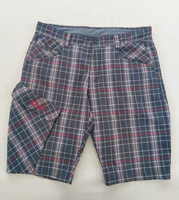 JACK WOLSKIN Tolle Bermuda FLEXSHIELD SOFTSHELL Cargoshort 50 Grau Rot NEUWERTIG