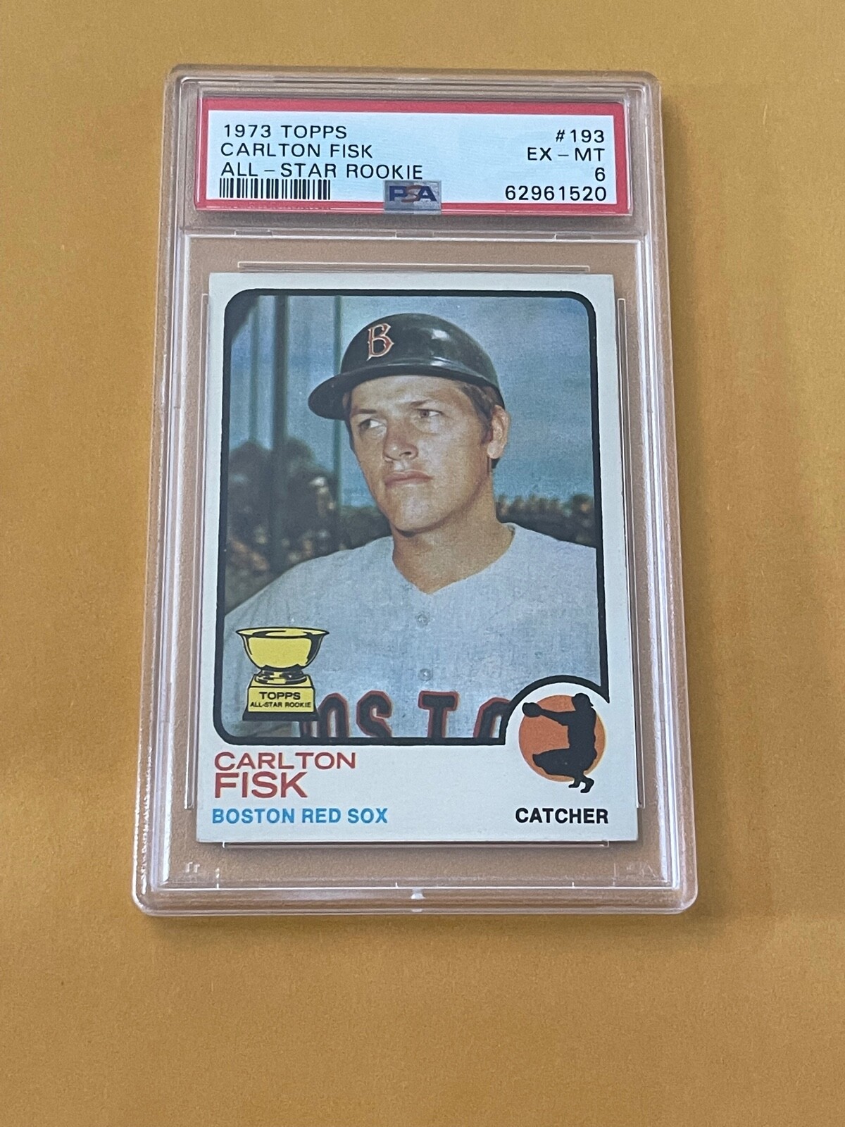 DCC: 1973 Topps Carlton Fisk #193 PSA 6 EX-MT Boston Red Sox HOF Rookie Cup