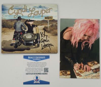Cyndi Lauper signed Detour CD Cover Autograph ~ Beckett BAS COA | eBay