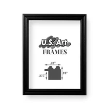 US Art Frames 9 By 10-Inch Traditional Black 0.75 Inch Picture Frame 75SWB