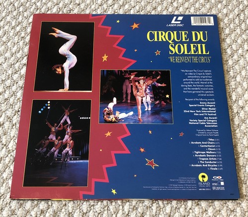 Cirque Du Soleil Laserdisc LD We Reinvent The Circus Jacques Payette Laser Disc - Picture 2 of 2