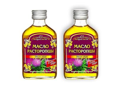 Mariendistelöl 2 x 100 ml kaltgepresst ungefiltert Distelöl Масло расторопши