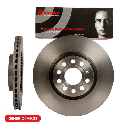 2 discos de freno delanteros derecho S e izquierdo N/S ventilados se adaptan a Porsche Macan BREMBO - Imagen 2 de 10
