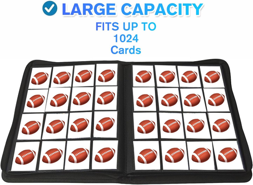16 Pocket Card Binder, 1000+ Premium Zip Trading Card Binder, Double Sided Pocke - Picture 4 of 12