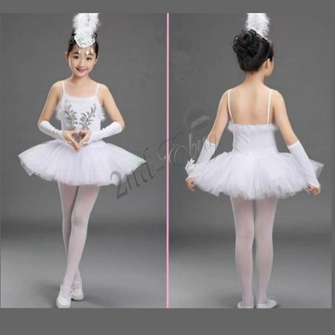 Children girls kids little swan lake white blue pink tutu skirt modern  ballet dance dress long tulle sequins skirts ballerina ballet dance  costumes