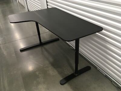 BLACK IKEA BEKANT CORNER DESKS | eBay