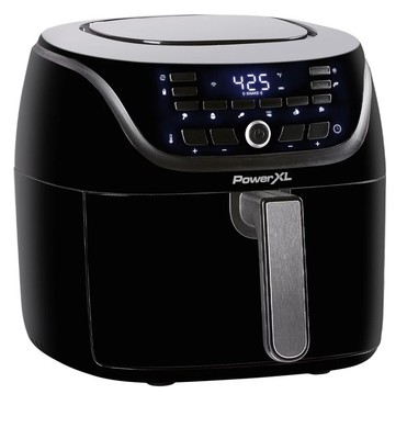 Power XL Vortex Pro Air Fryer 8qt 7 in 1 Touch LED Panel With 10 Presets Black