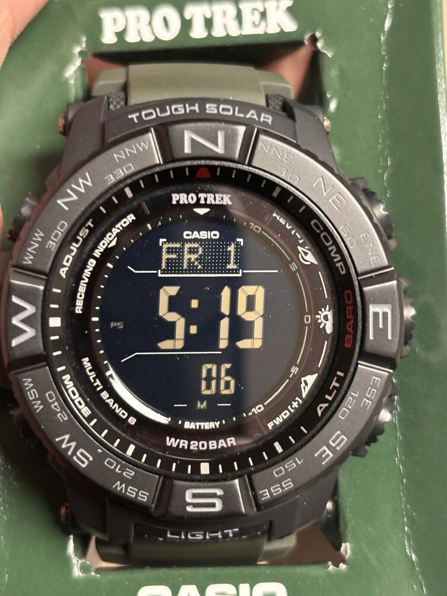 Casio Pro Trek Solar Powered WR20 Mens Watch PRW-3510Y-8CR New