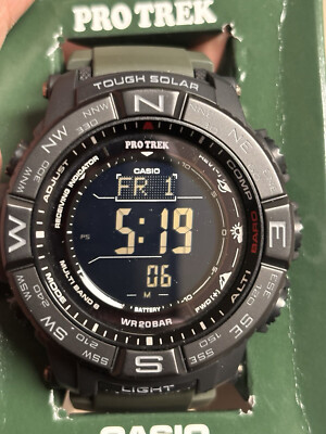 Casio Pro Trek Solar Powered WR20 Mens Watch PRW-3510Y-8CR New