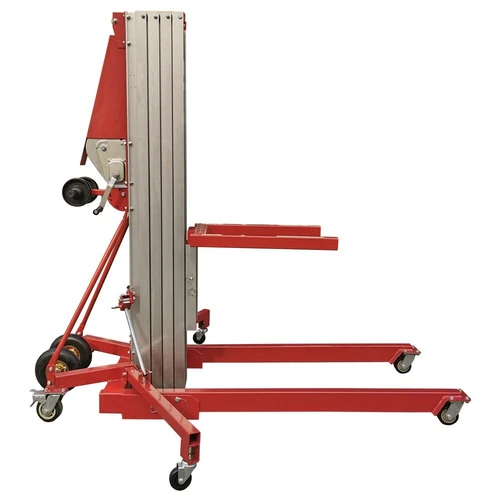 Manual Material Lift, Contractor Lift, 21ft Height, 550 lb. Capacity