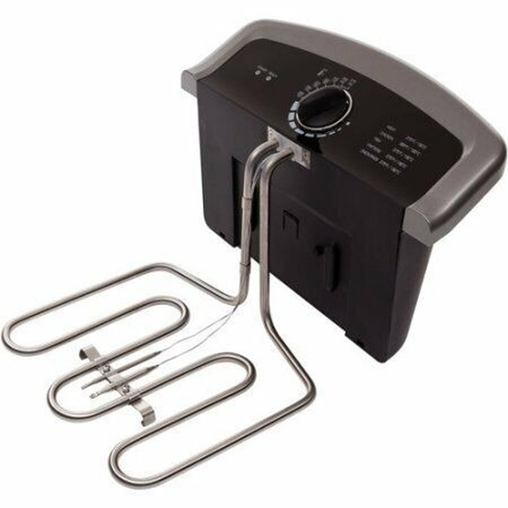 Electric Deep Fryer Cooker Home Countertop Dual Basket Fries 4 L Stainless Steel