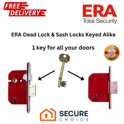 ERA British Standard Deadlocks/Sashlocks gleichschließend 2,5''-3,0'' BS3621 