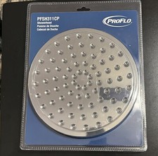 PROFLO Single Function Rainfall Shower Head Round Chrome PFSH311CP 2.5 GPM