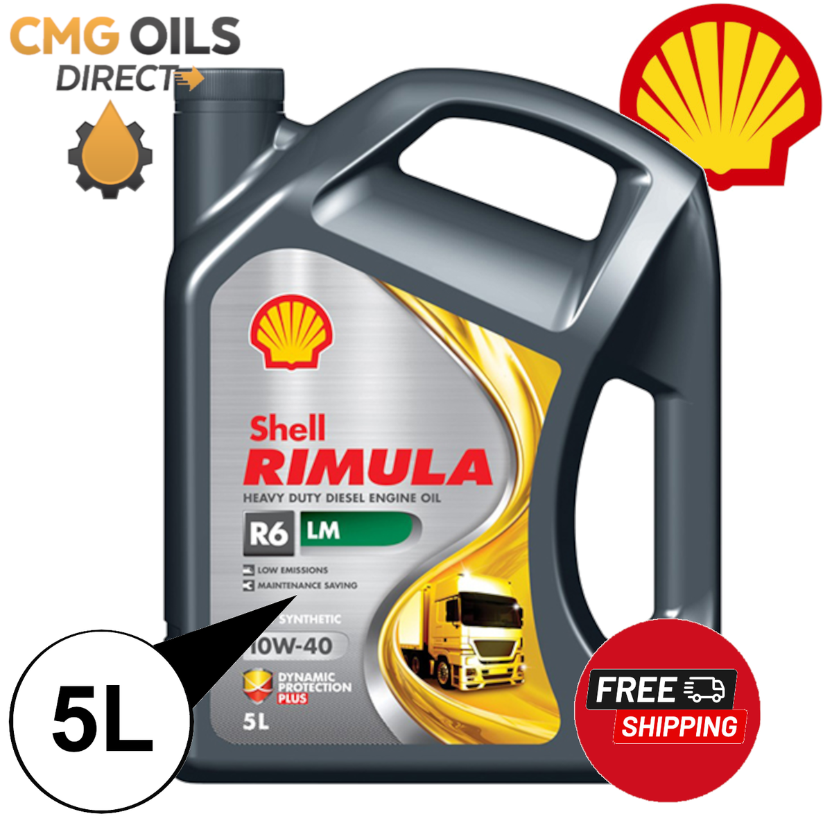 SHELL RIMULA TRUCK ENGINE OIL 10W40 R6 LM FULLY SYNTHETIC 5L | eBay UK